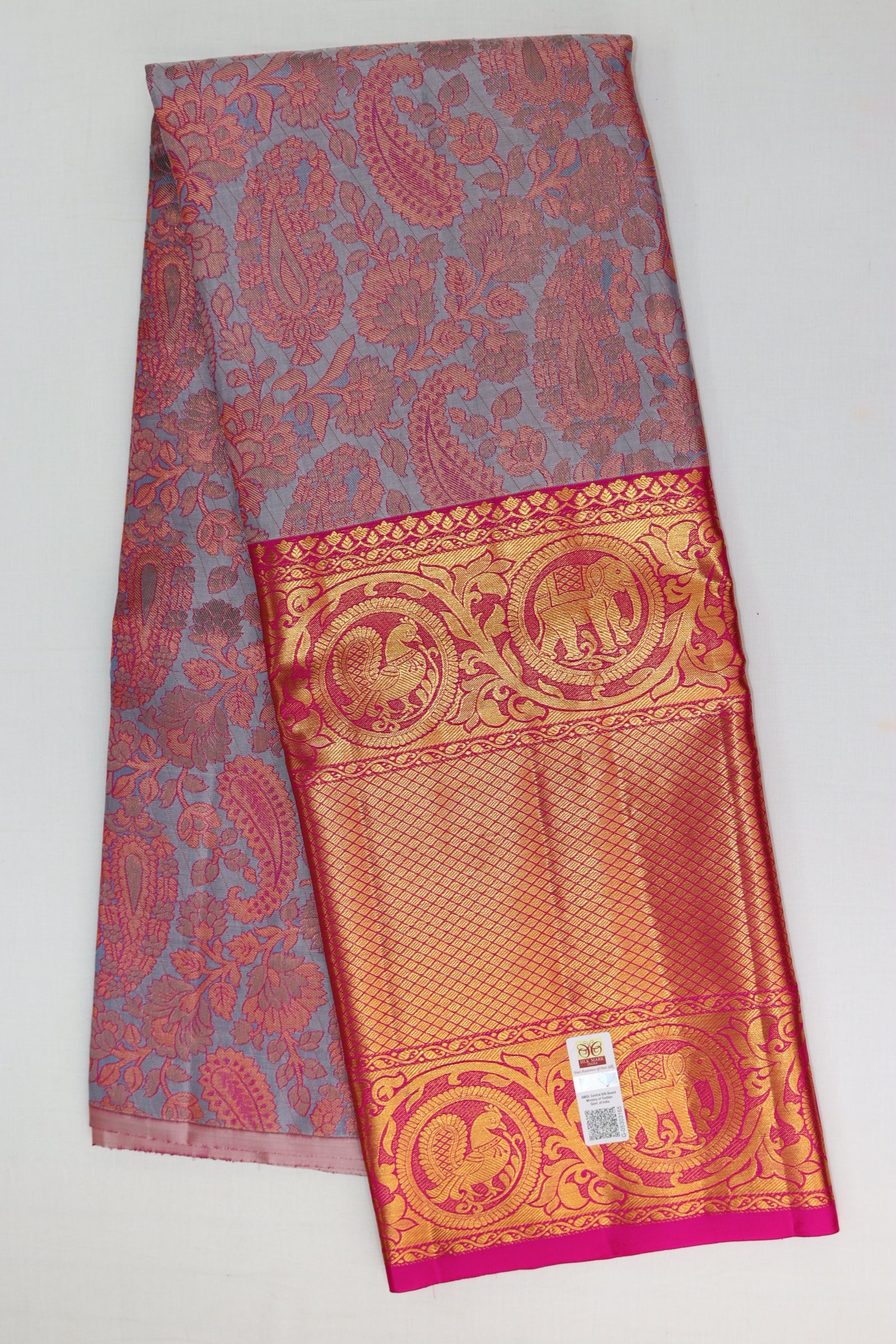 Timeless Multi-color Pure Kanchipuram Pattu Pavada From Weavers and Best on Online