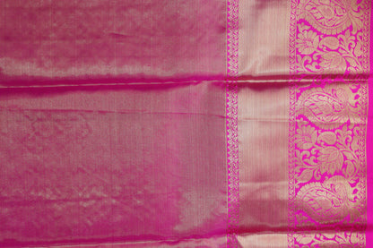 Elegant Pink Pure Kanchipuram Pattu Pavada - My First Saree