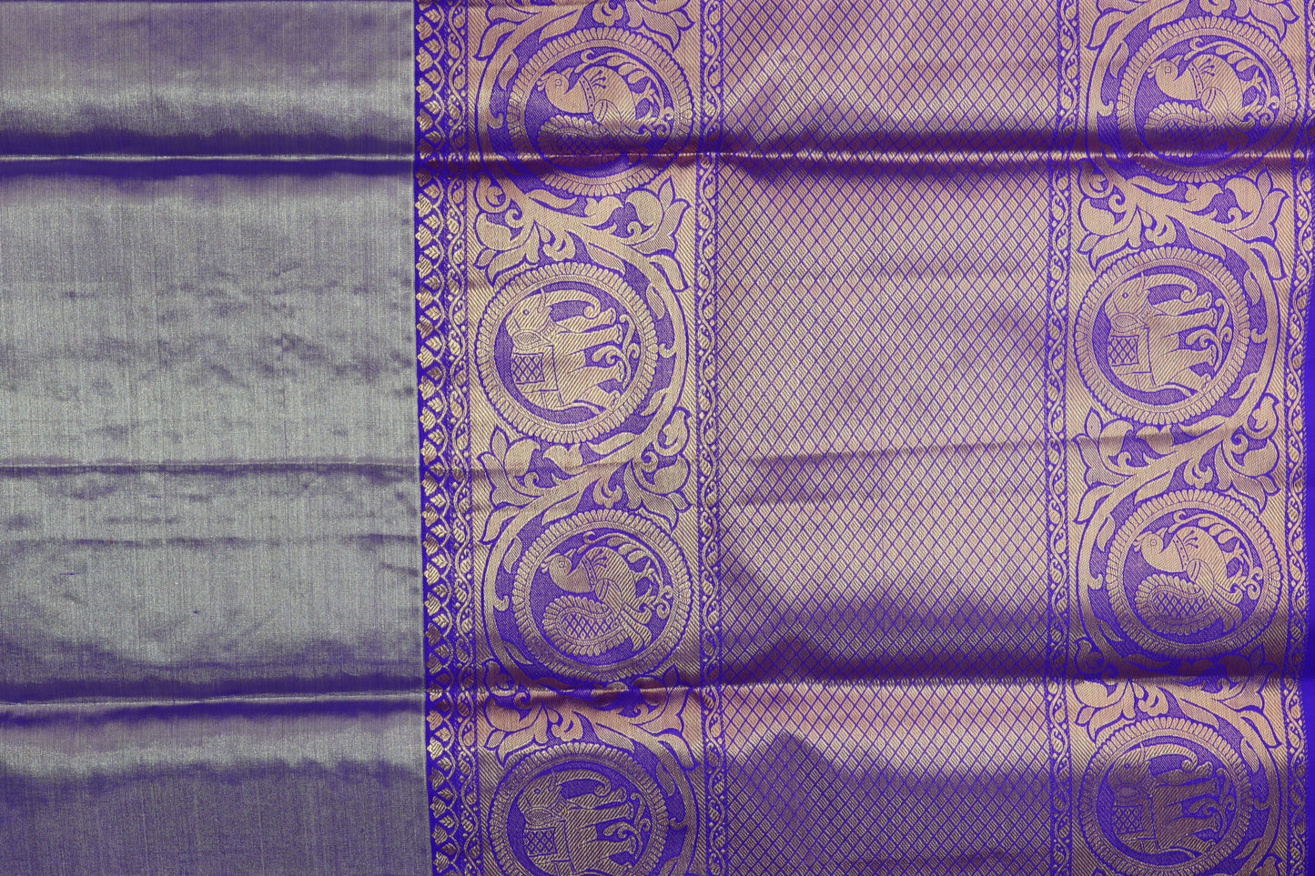 Rich Olive Green Pure Kanchipuram Pattu Pavada From Weavers and Best on Online