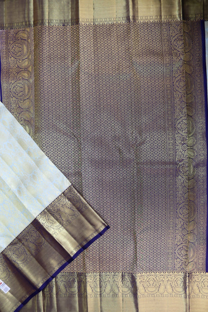 Royal Light Mist Kanchipuram Silk saree