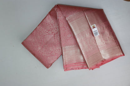 Classic Baby Pink Kanchipuram Silk saree