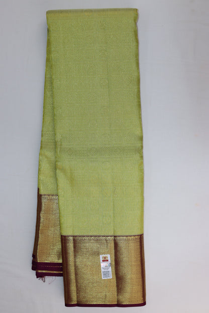 Traditional Pastel Green Kanchipuram Silk saree