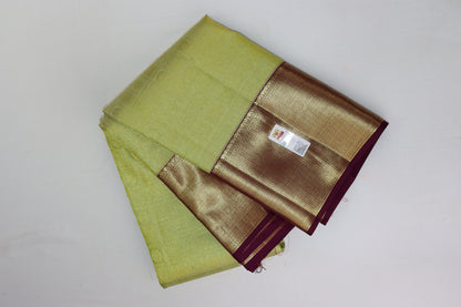 Traditional Pastel Green Kanchipuram Silk saree