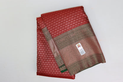 Elegant Red Kanchipuram Silk saree