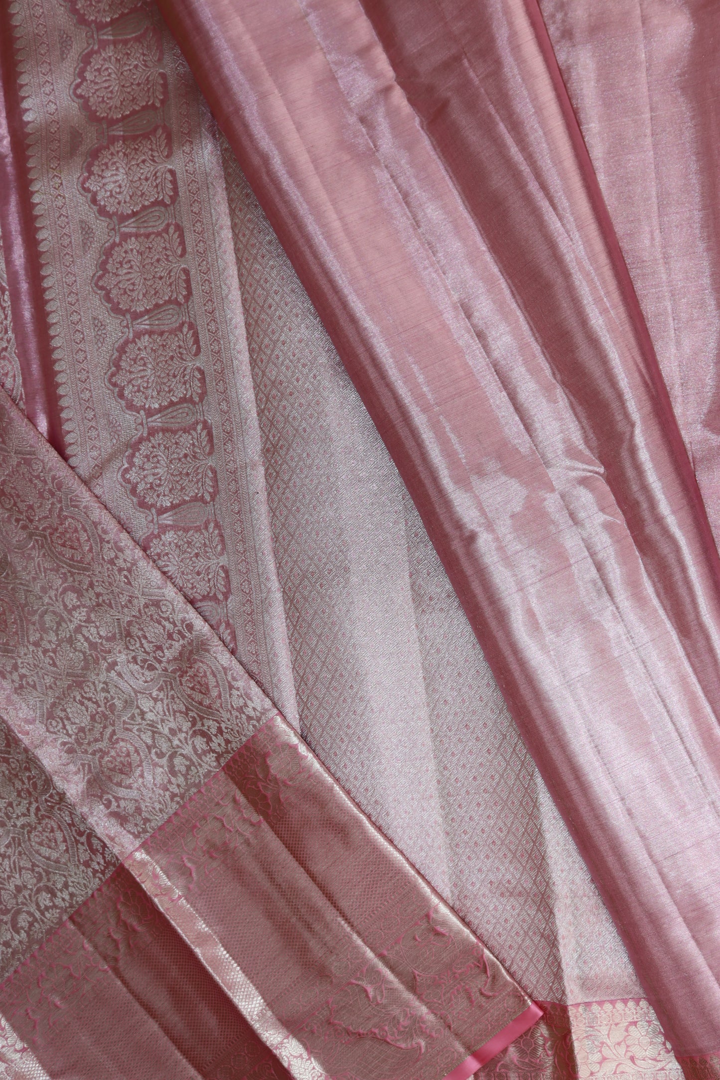 Luxurious Peach Kanchipuram Silk saree