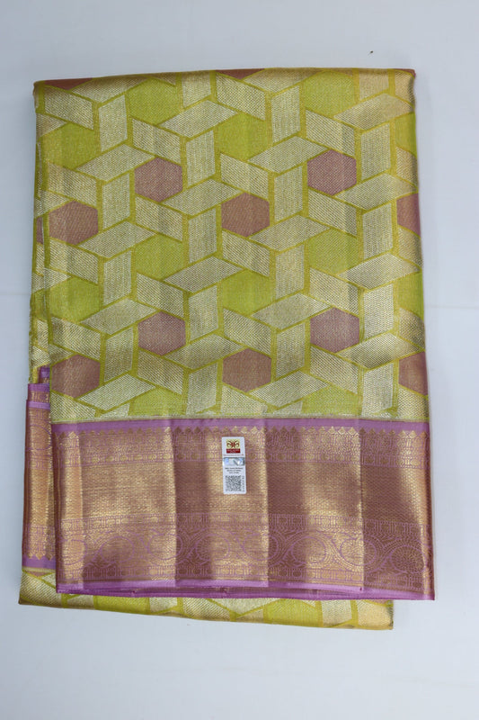 Amazing Multi-color Pure Kanjipuram Saree From Weavers and Best on Online