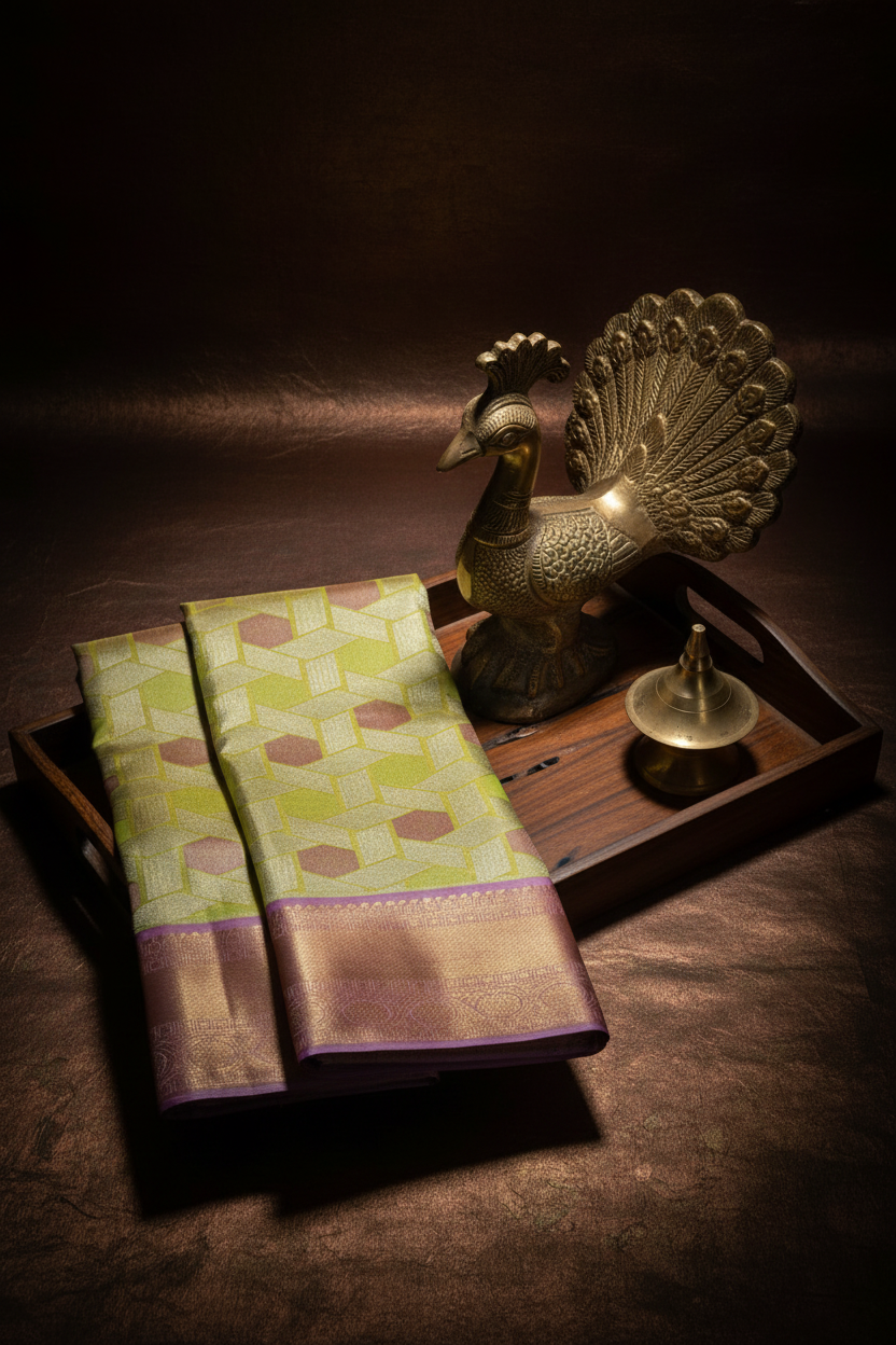 Amazing Multi-color Pure Kanjipuram Saree