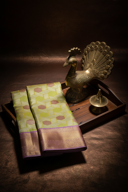 Amazing Multi-color Pure Kanjipuram Saree