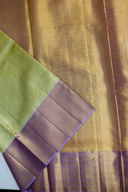 Traditional Green Pure Kanchipuram Silk saree From Weavers and Best on Online