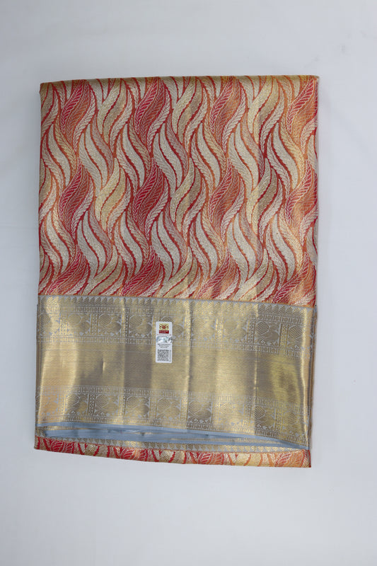 Trendy Multi-color Pure Kanchipuram Silk saree From Weavers and Best on Online