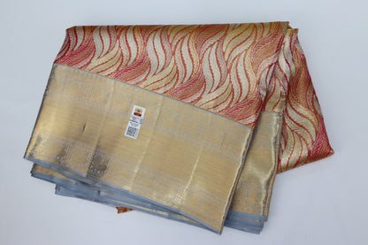 Trendy Multi-color Pure Kanchipuram Silk saree From Weavers and Best on Online