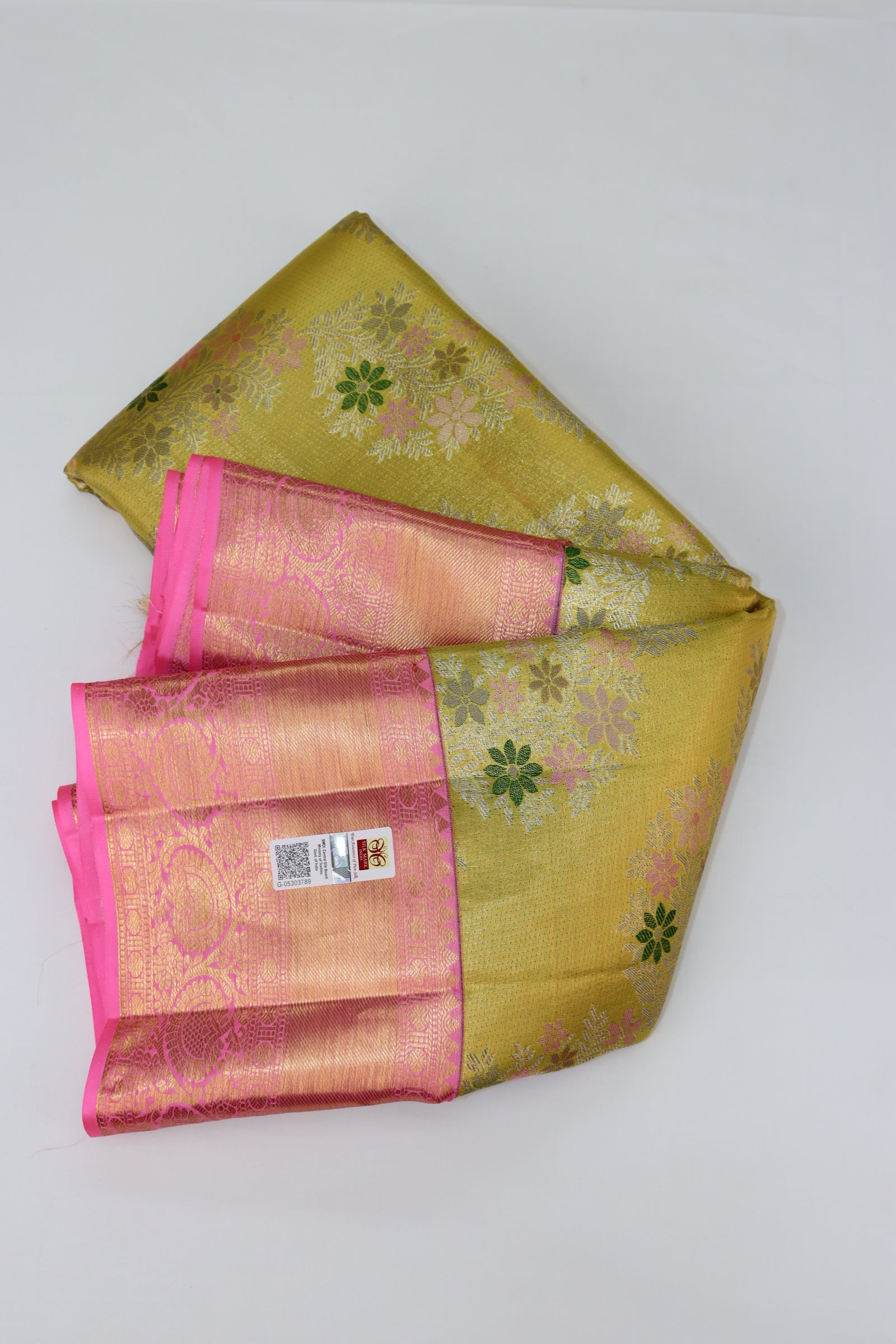 Amazing Gold Pure Kanjipuram Saree From Weavers and Best on Online