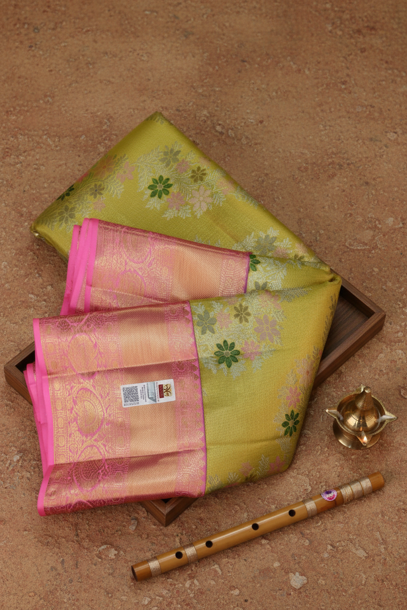 Amazing Gold Pure Kanjipuram Saree