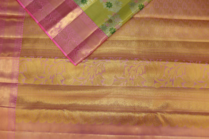 Amazing Gold Pure Kanjipuram Saree From Weavers and Best on Online