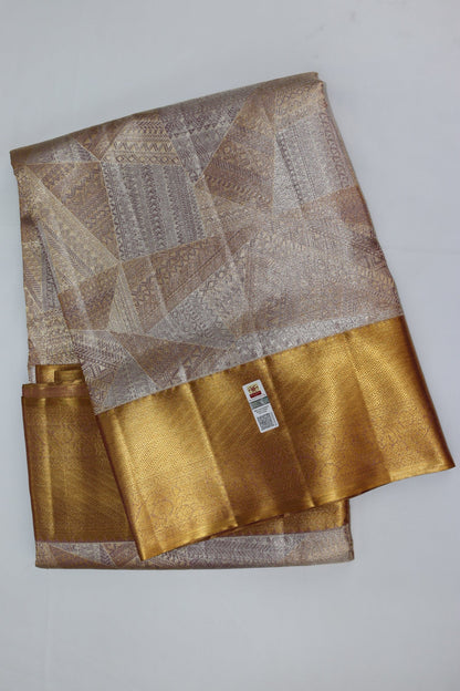 Classy Pastel Pure Kanjipuram Saree From Weavers and Best on Online