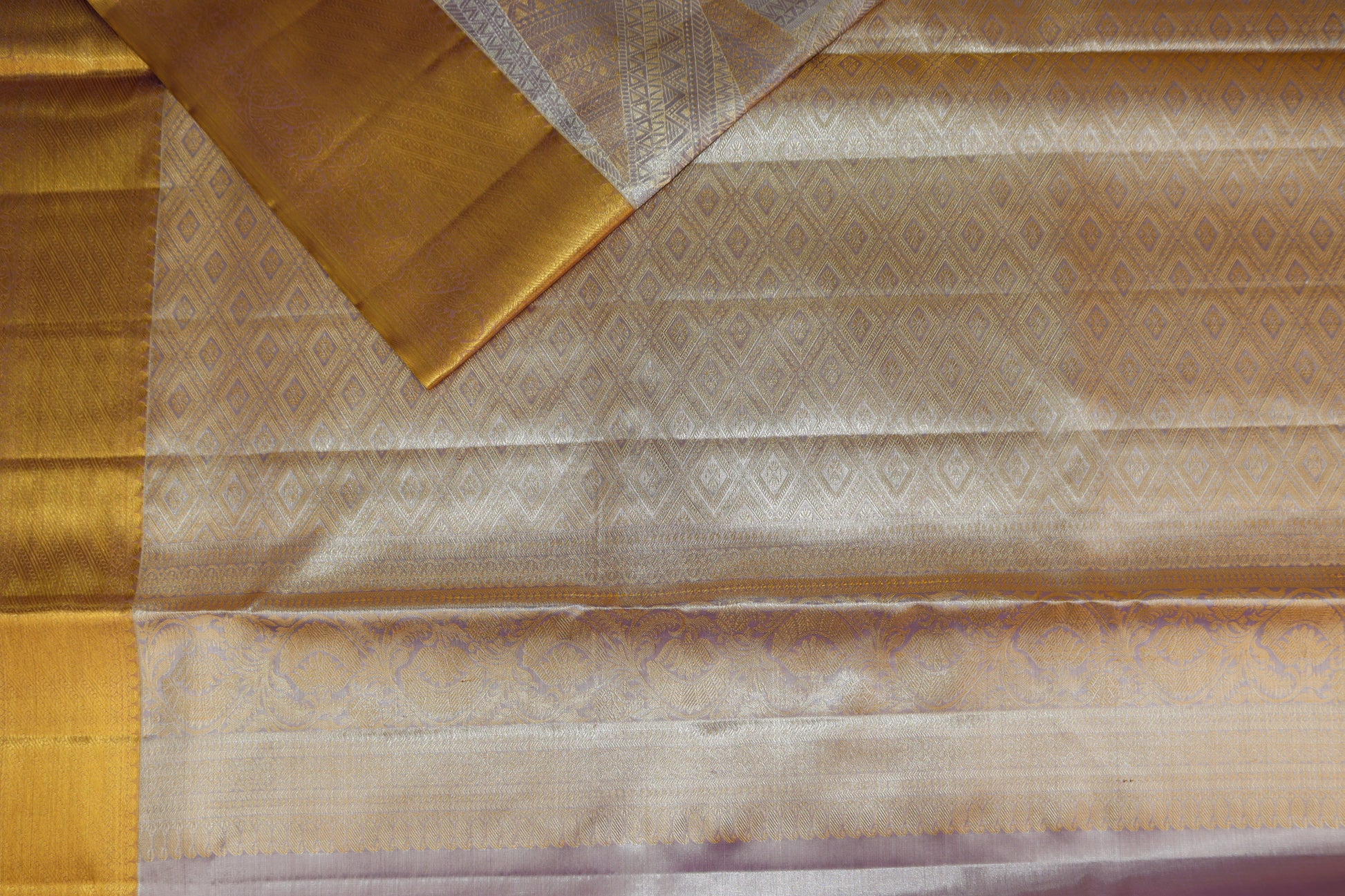 Classy Pastel Pure Kanjipuram Saree From Weavers and Best on Online