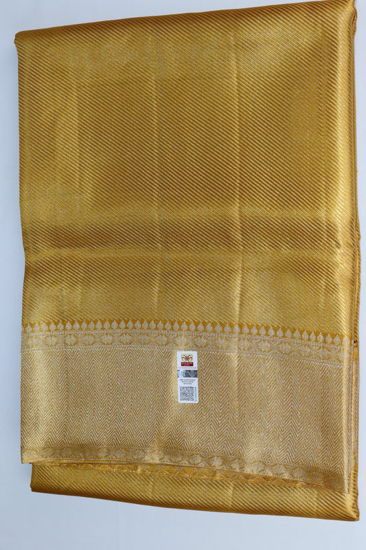 Traditional Gold Pure Kanjipuram Saree From Weavers and Best on Online