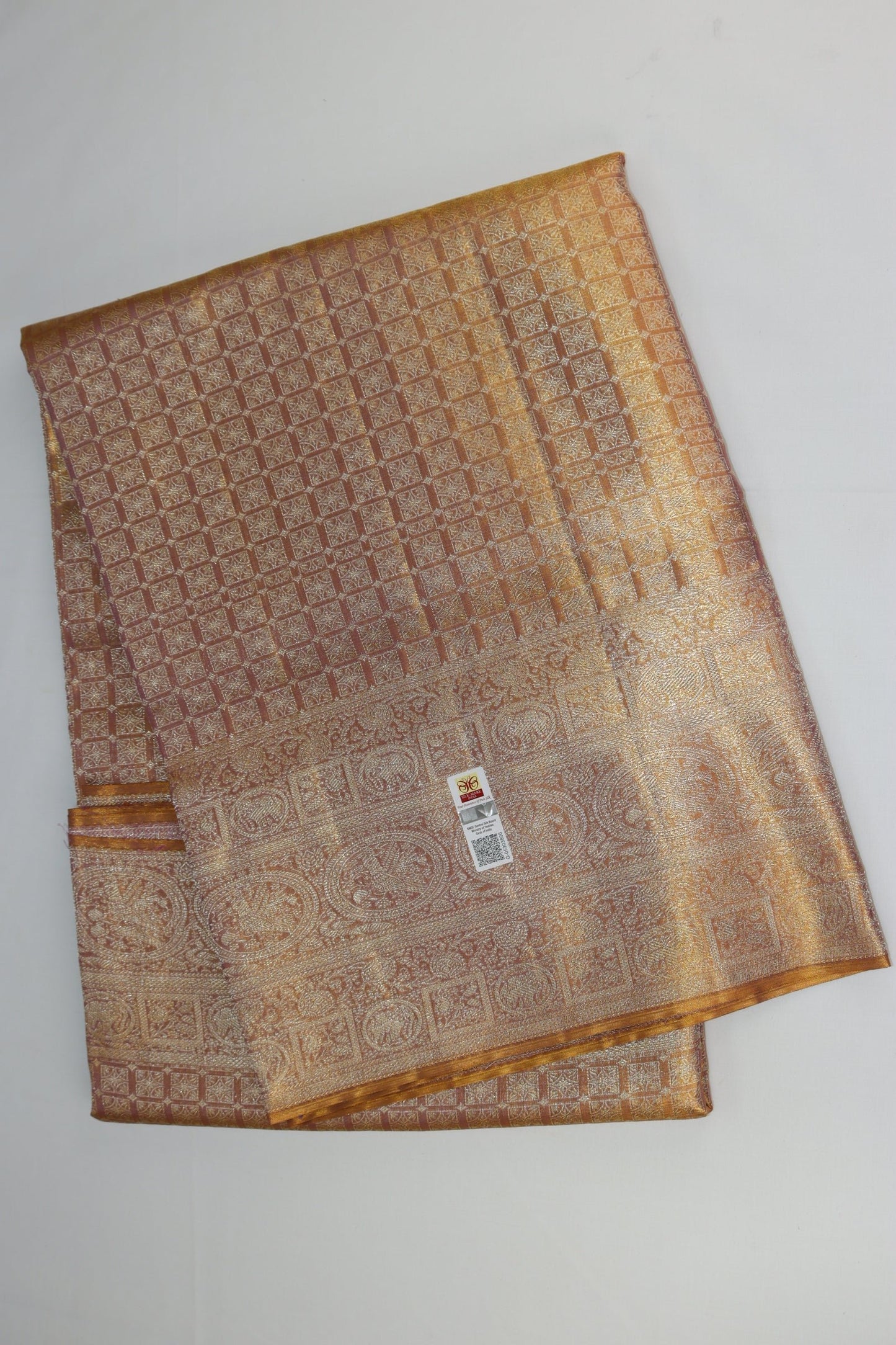 Traditional Pastel Pure Kanjipuram Saree From Weavers and Best on Online