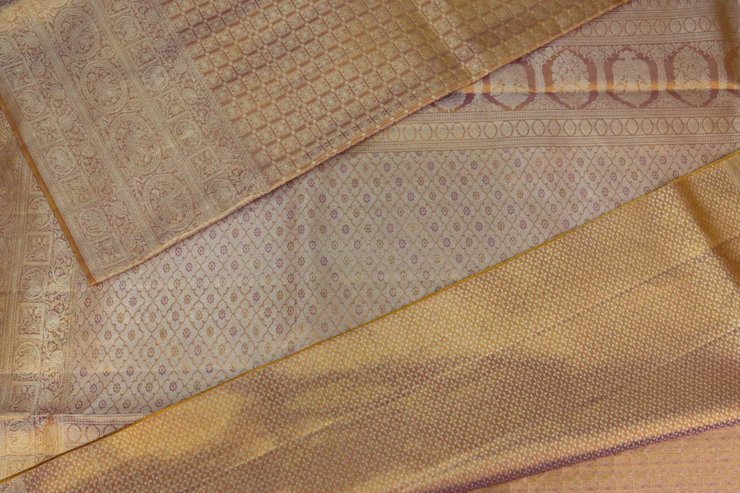 Traditional Pastel Pure Kanjipuram Saree From Weavers and Best on Online