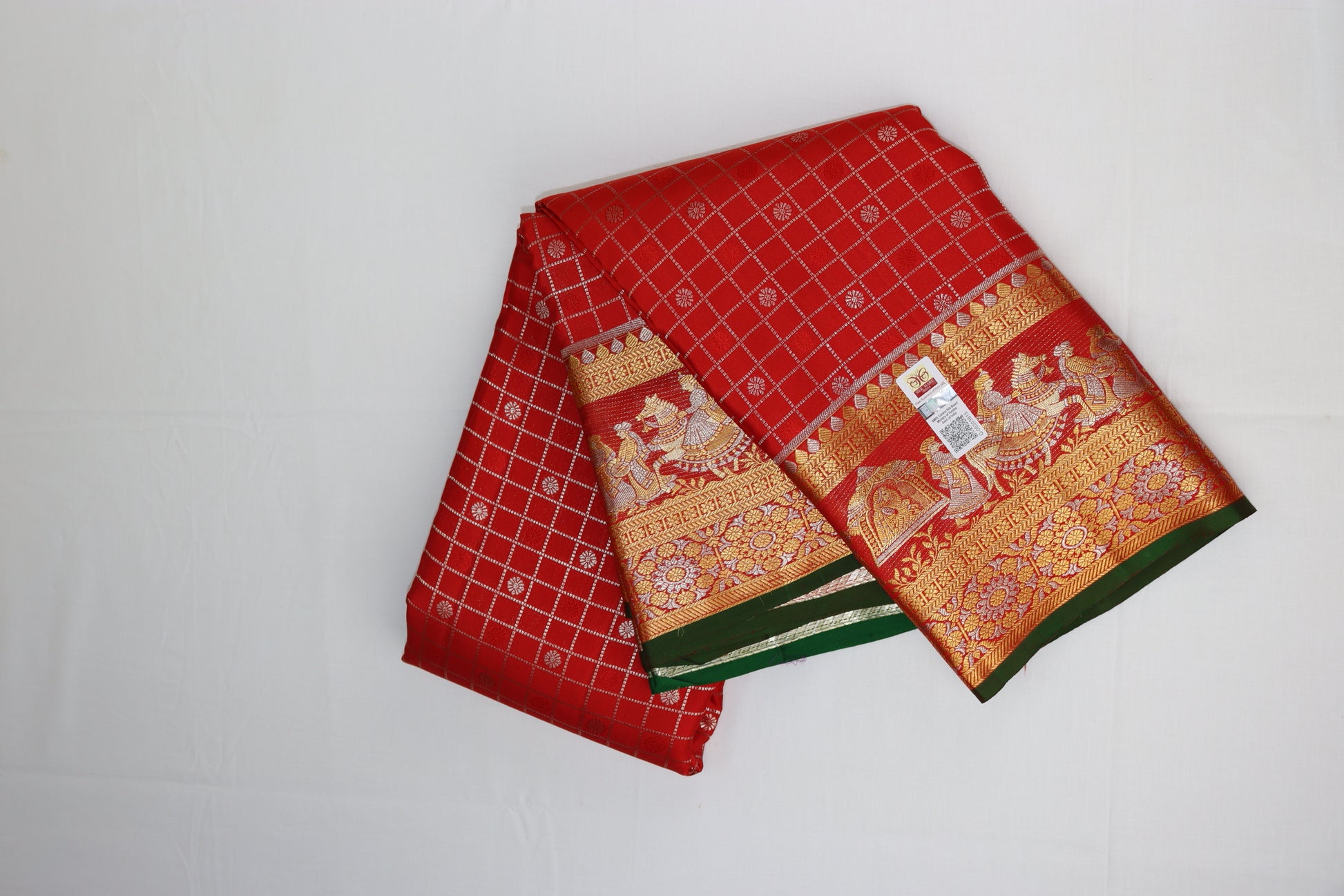 Exotic Red Pure Kanjipuram Saree From Weavers and Best on Online