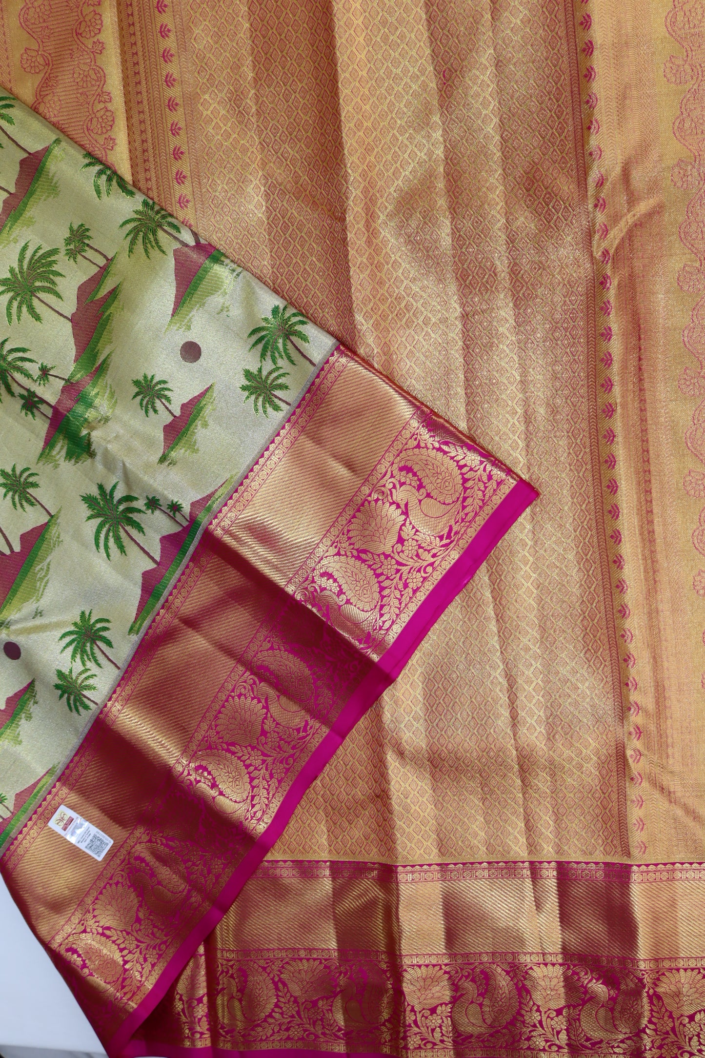 Exotic Multi-color Pure Kanjipuram Saree From Weavers and Best on Online