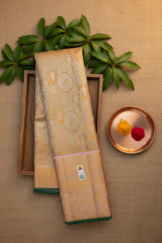 Classy Pastel Pure Kanjipuram Saree