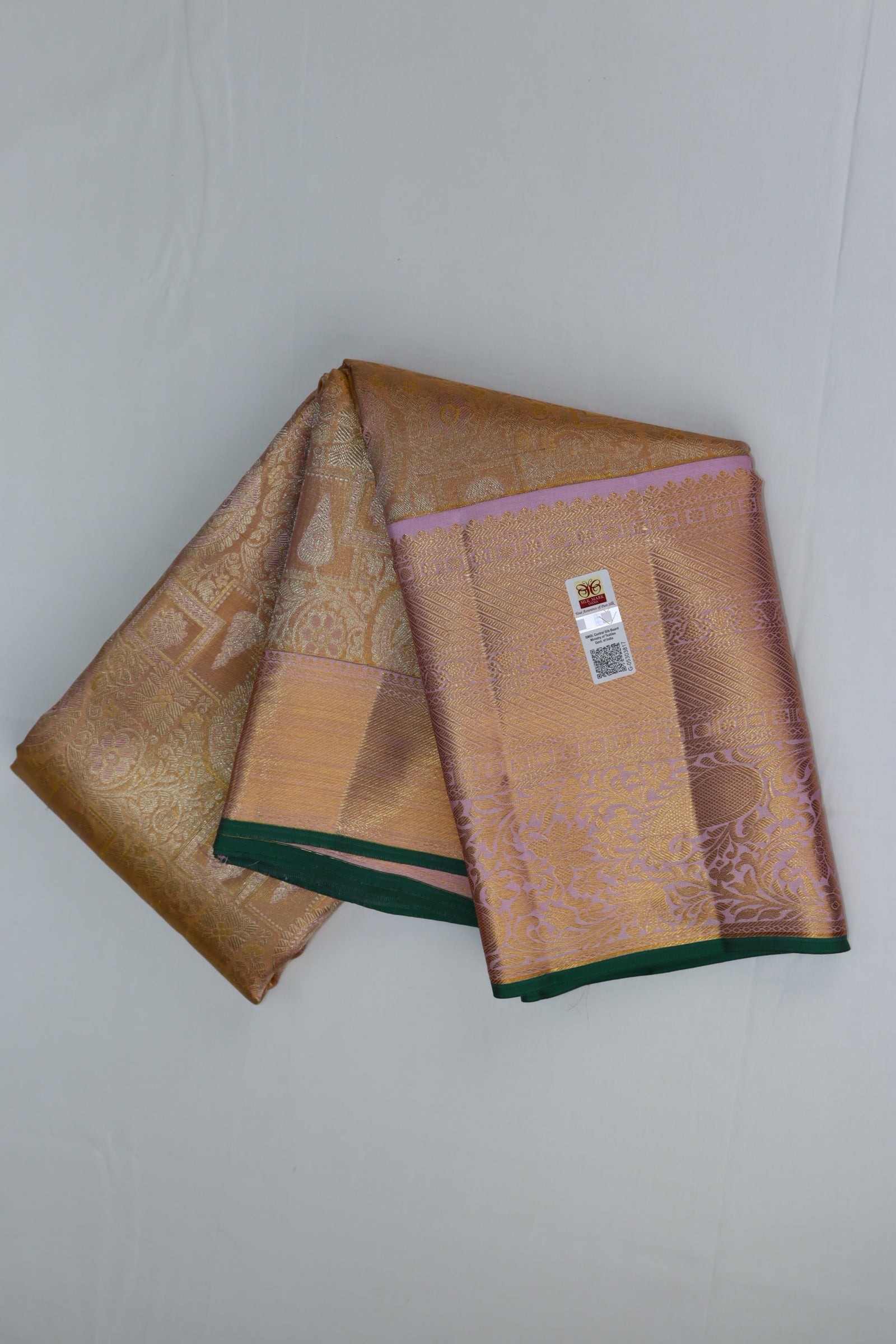 Classy Pastel Pure Kanjipuram Saree From Weavers and Best on Online