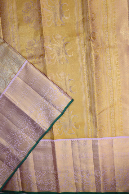 Classy Pastel Pure Kanjipuram Saree From Weavers and Best on Online