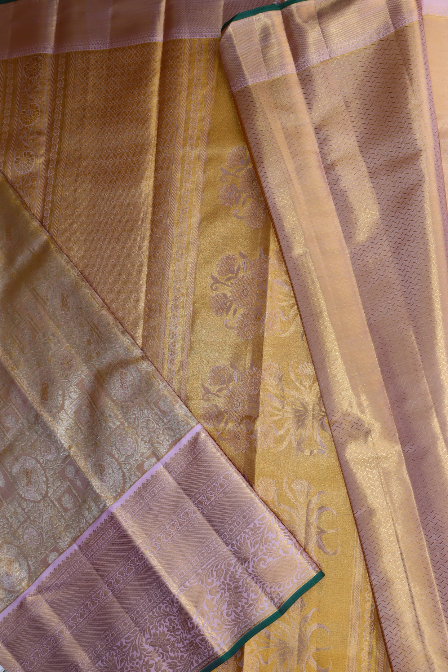 Classy Pastel Pure Kanjipuram Saree From Weavers and Best on Online