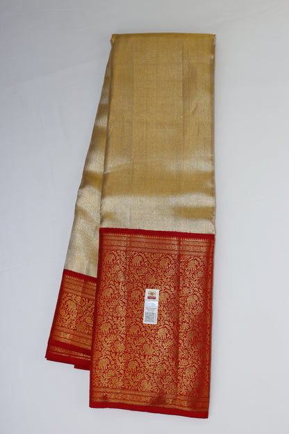 Rich Gold Kanchipuram Silk saree From Weavers and Best on Online