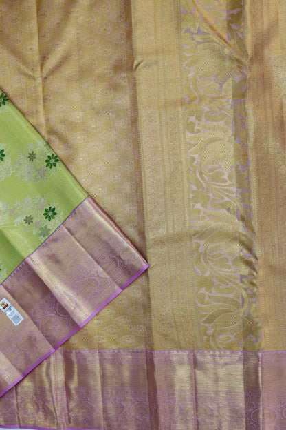 Royal Yellow Kanchipuram Silk saree From Weavers and Best on Online