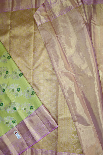 Royal Yellow Kanchipuram Silk saree From Weavers and Best on Online