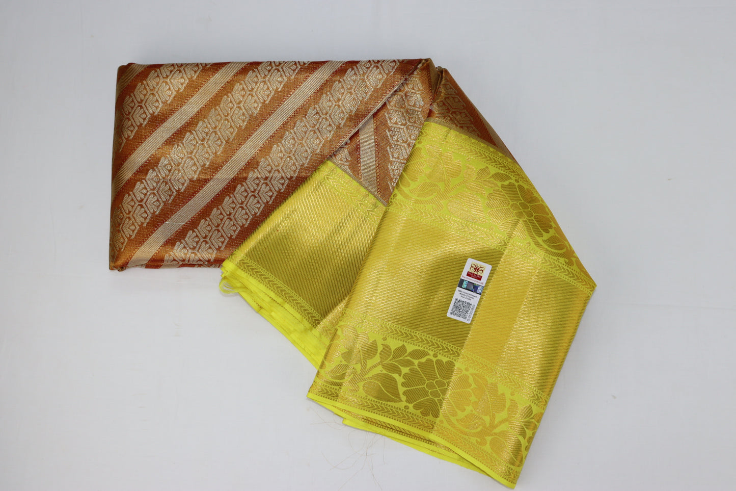 Divine Brown Pure Kanjipuram Saree