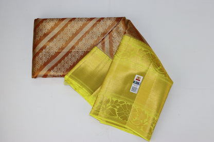 Divine Brown Pure Kanjipuram Saree