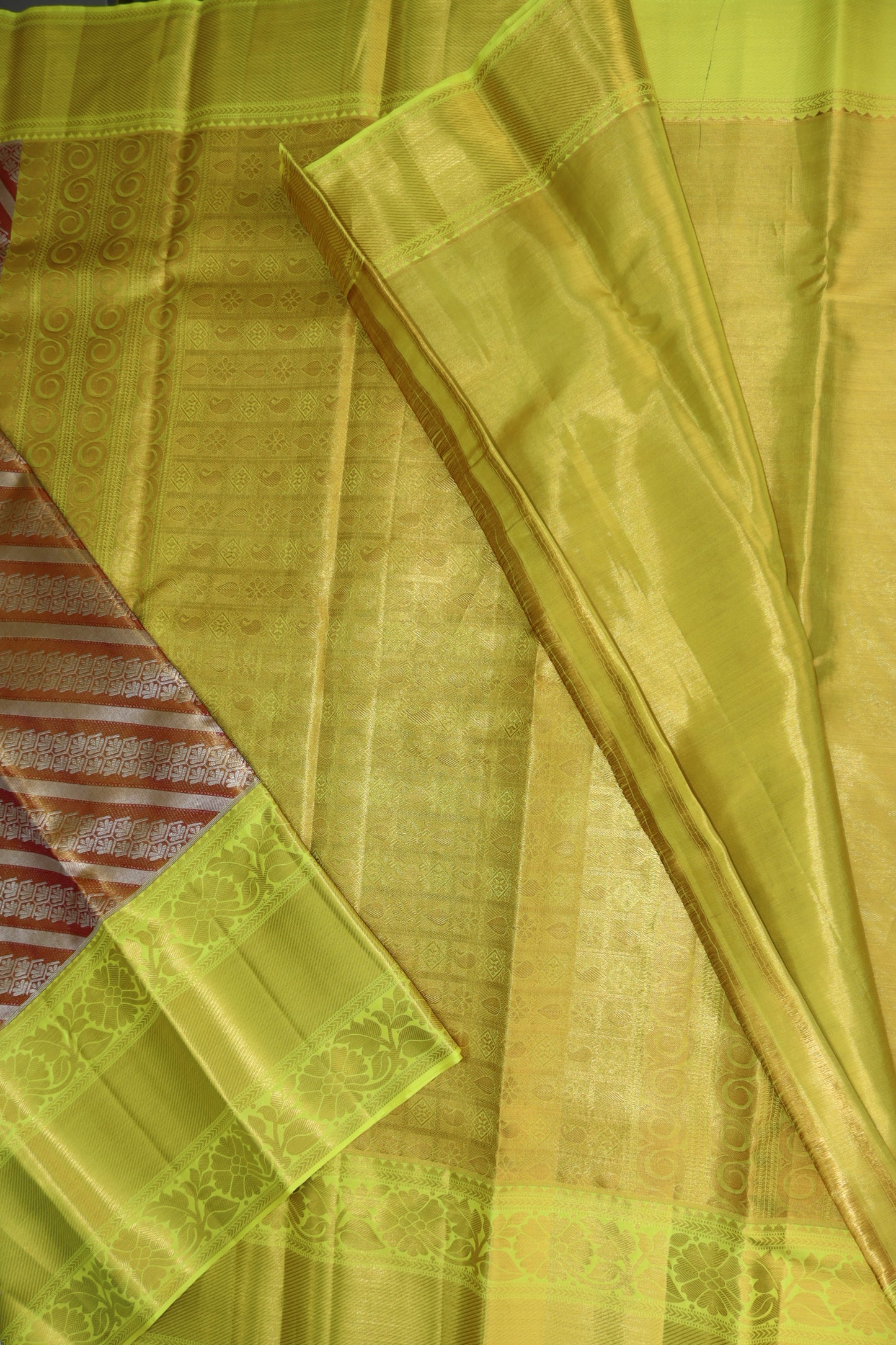 Divine Brown Pure Kanjipuram Saree