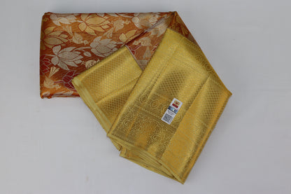 Regal Orange Pure Kanjipuram Saree