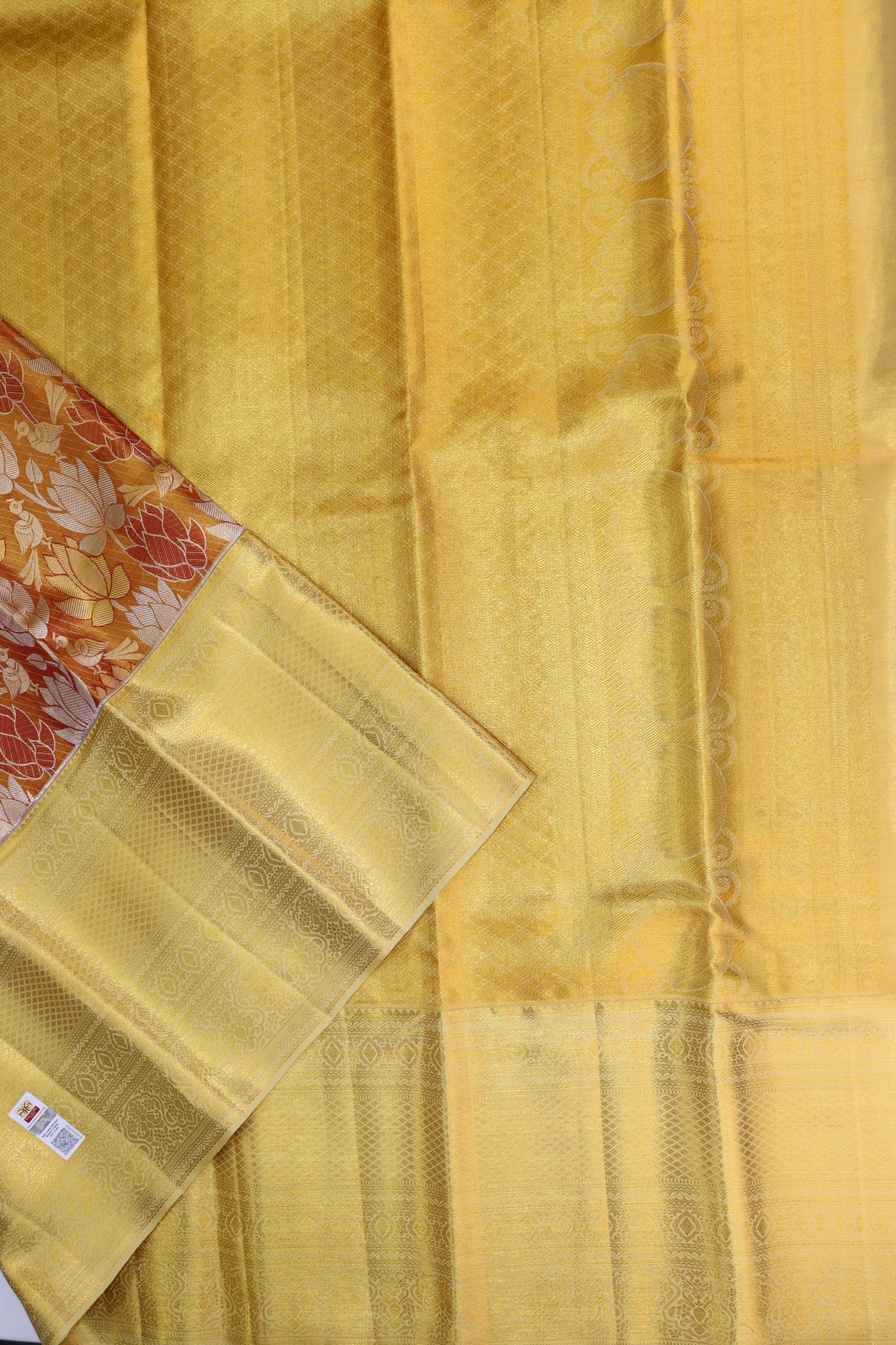 Regal Orange Pure Kanjipuram Saree