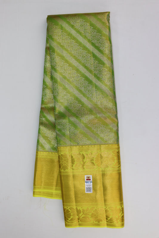 Exquisite Green Pure Kanjipuram Saree