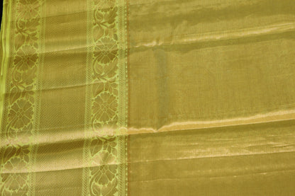 Exquisite Green Pure Kanjipuram Saree