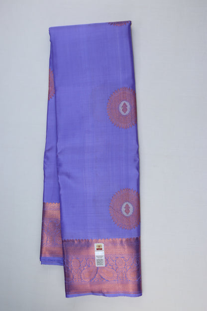 Traditional Lavender Kanjipuram Saree