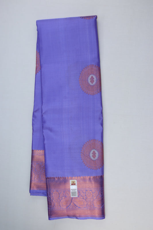 Traditional Lavender Kanjipuram Saree