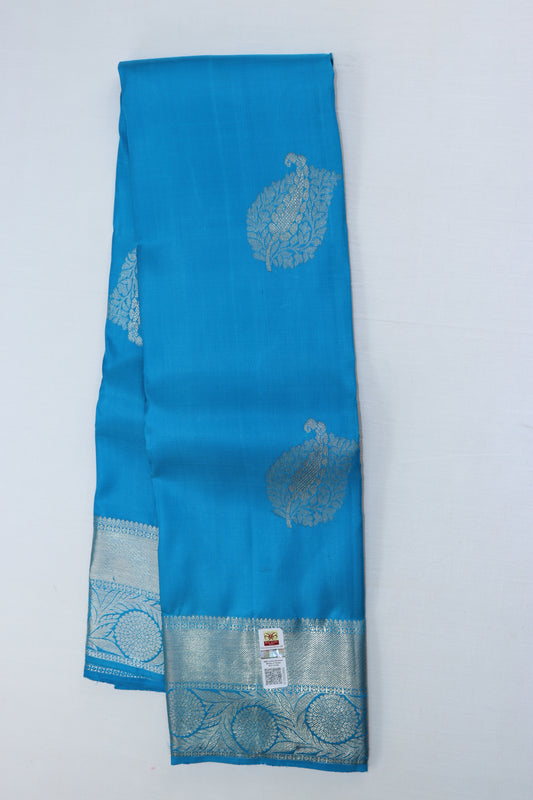 Traditional Blue Kanjipuram Saree