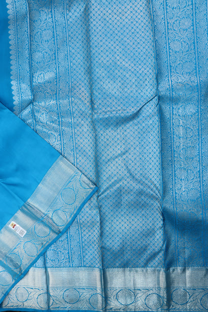 Traditional Blue Kanjipuram Saree
