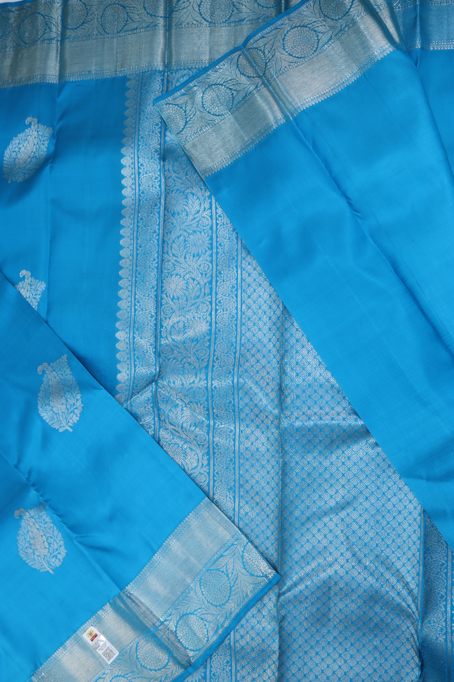 Traditional Blue Kanjipuram Saree