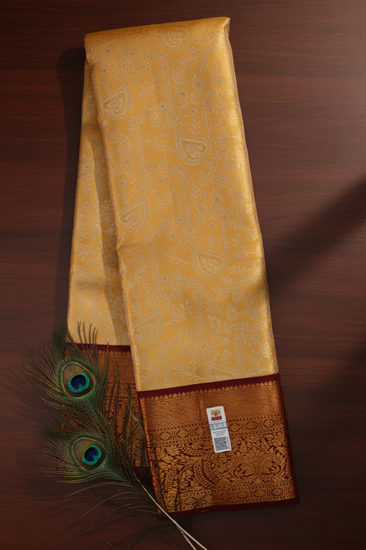 Amazing Gold Kanjipuram Saree