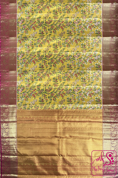 Elegant Multi-color Kanchipuram Silk saree