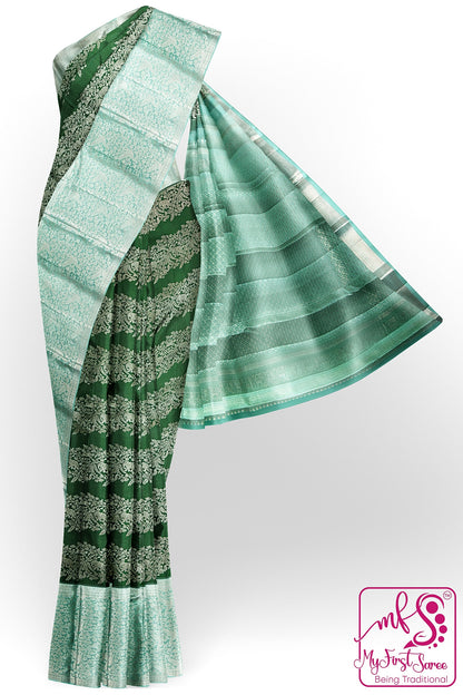 Rich Green Kachipuram Silk saree