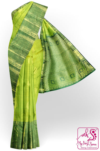 Traditional Green Kanchipuram Silk Saree