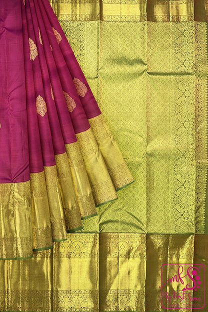 Rich Rani Pink Kanchipuram Silk Saree From Weavers and Best on Online