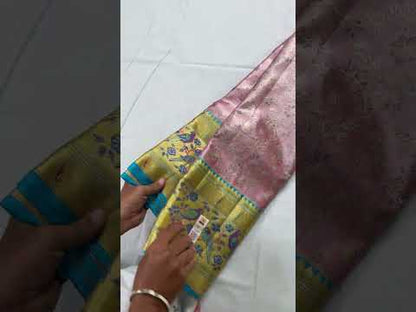 Exotic Baby Pink Kanchipuram Silk saree